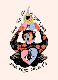 Keep the fire in your heart lit 