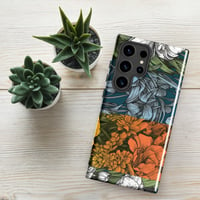 Image 1 of Art Nouveau Inspired Colorful Quartet Boho Hippie Floral Sketch Tough case for Samsung®