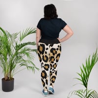 Image 1 of Leopard Print Plus Size Leggings