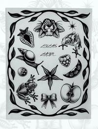 Image 1 of Froggy Flash Sheet (black and grey) 