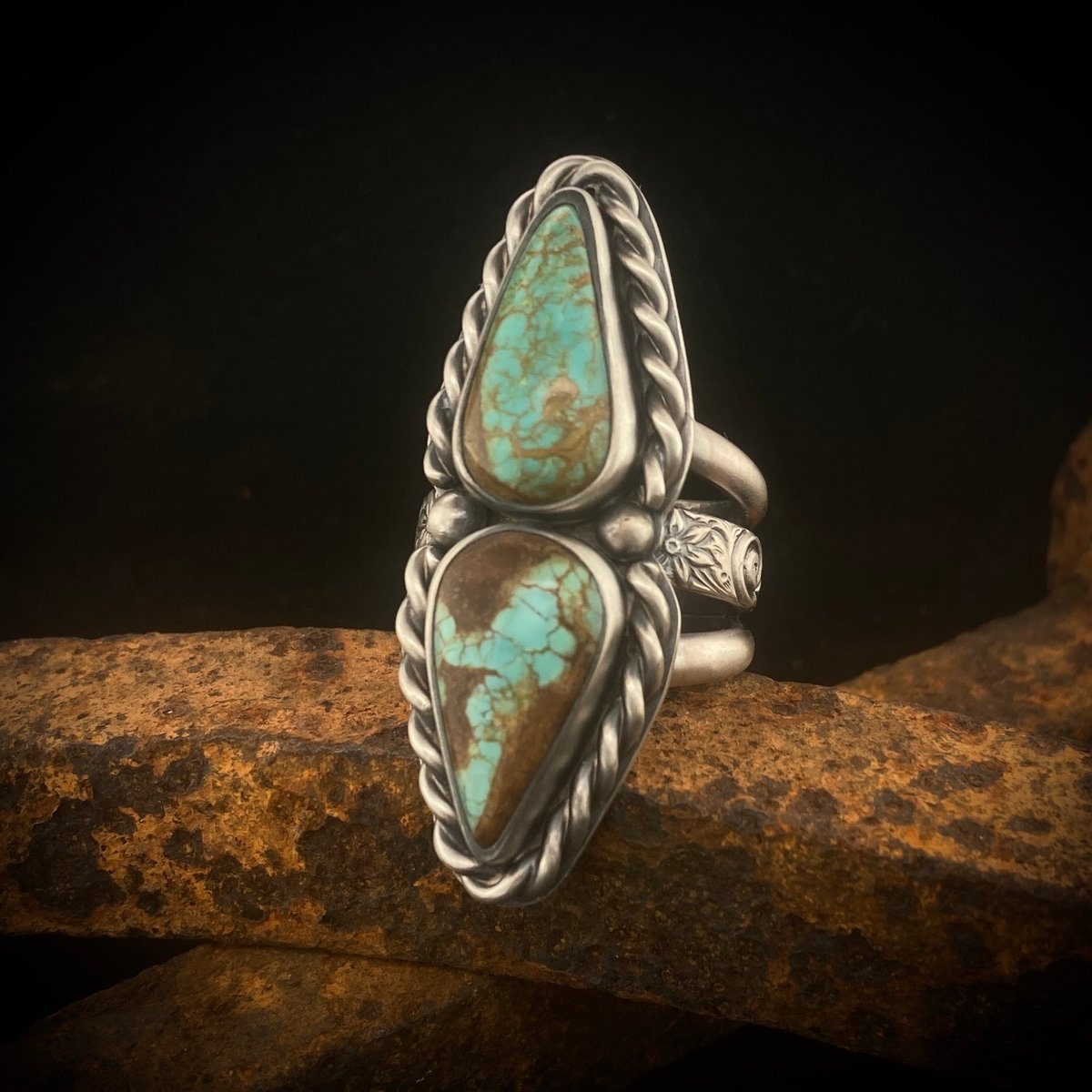 Number 8 Turquoise Ring