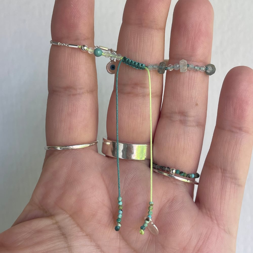 Image of Agua evil eye bracelet