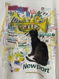 Image 4 of 1/1 LARGE NEWPORT JAZZ BLACK CAT TEE