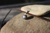 Image 1 of Moonstone & Leather Choker