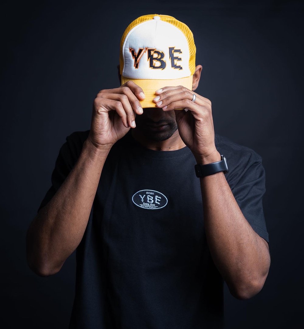YBE 3D Effect Yellow Trucker Hat