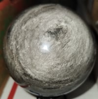 Image 1 of Silver Sheen Obsidian Sphere 