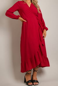 Image 1 of "The Gabriella Dress" IN RED