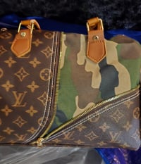 Camo n classic brown speedy with matching hat