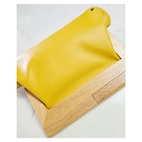 Image 4 of Daffodil Leather & Timber Clutch  