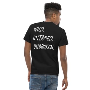 Image of wild. untamed.unbroken. mens t-shirt.
