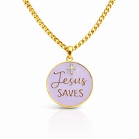 Image 1 of Jesus Saves Necklace 