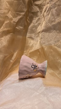 Image 1 of Pink and Gold Lustre footed Tumbler