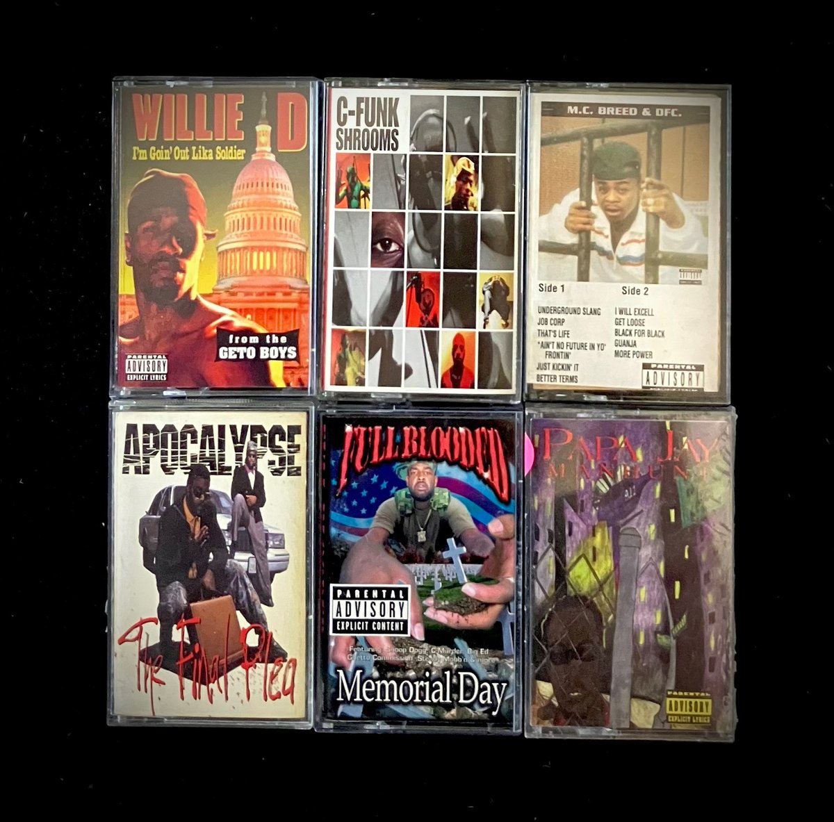 Image of 6 Cassette Lot (Includes everything pictured)