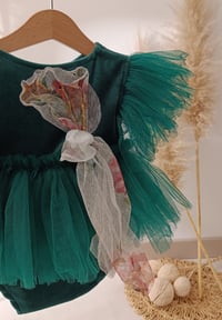 Image 2 of Photo prop | Body-dress for photoshoot | Sagara | size 12 months | emerald