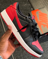 Custom Air Jordan 1 low “Breds”