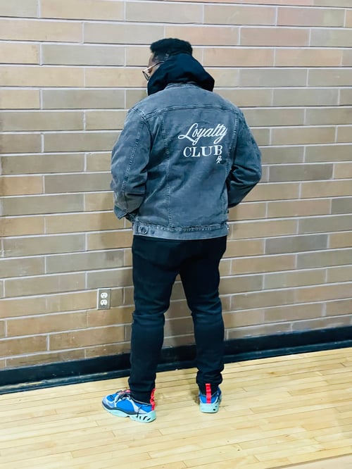 Image of Loyalty Club Denim Sherpa  Jacketb (black)