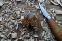 Image 3 of Oak leaf Earrings..