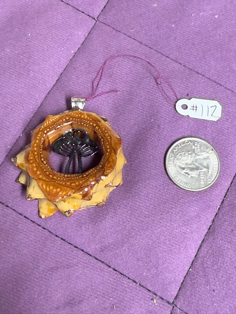 Image of Mushroom Pinecone Charm | Handmade PNW Resin Jewelry | #112