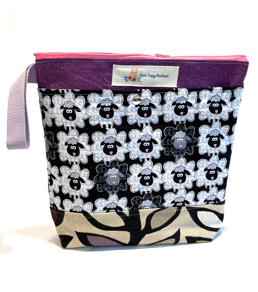 Large Zippered Project bag 🩷