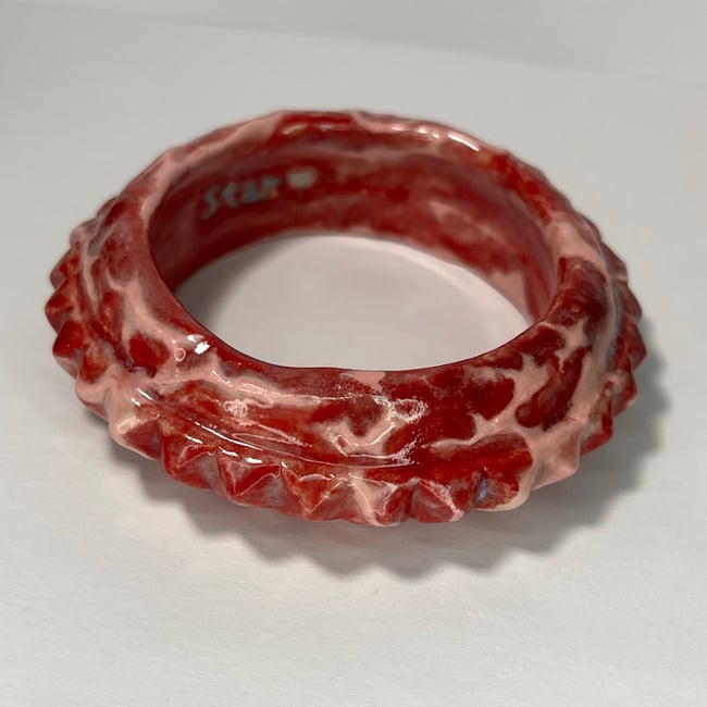 Studded Meat Bracelet B - 6.75 in Inner Circumference