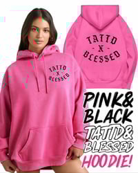 40% off SPECIAL OFFER!!! Tattd&Blessed hot pink&black Hoodie!!! 🩷