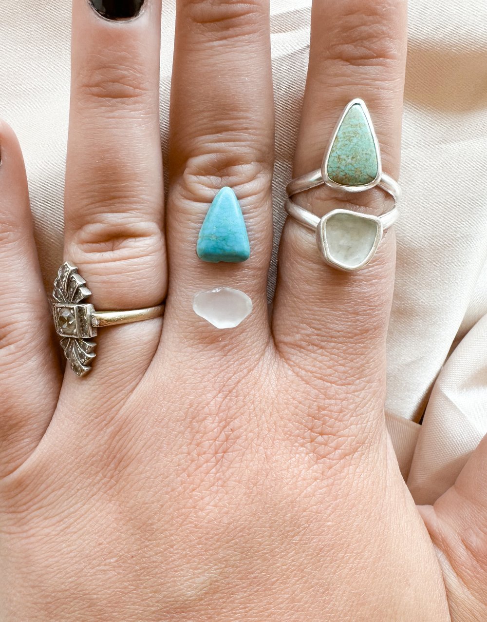Image of Blue Turquoise and Seaglass