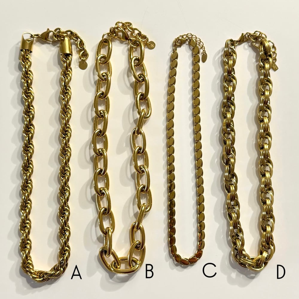 Image of COLLANA CATENA ACCIAIO