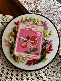 Image 1 of 6” Seeds of Free Time hoop art