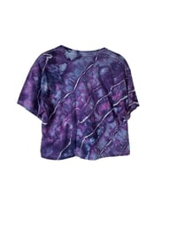 Image 3 of M Crop Tee in Purple Haze Geode Ice Dye