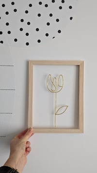 Image 2 of Cadre tulipe dorée