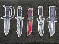 Image 2 of "Knives Galore" 5 sticker pack