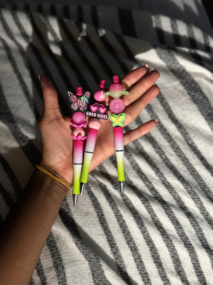 Image of Beaded Pens w Charms (spring/summer)