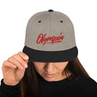 Image 3 of Olympia Text Snapback Hat