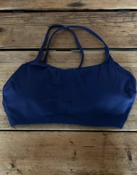 Image 1 of Orb cross back bra - Navy