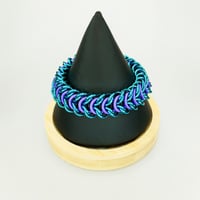 Image 5 of 2-in-1 Spooky Teal Reversible Elfbridge Stretch Bracelet