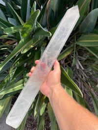 Image 1 of Large Smoky Quartz Generator with Rainbow Statement Piece #1113