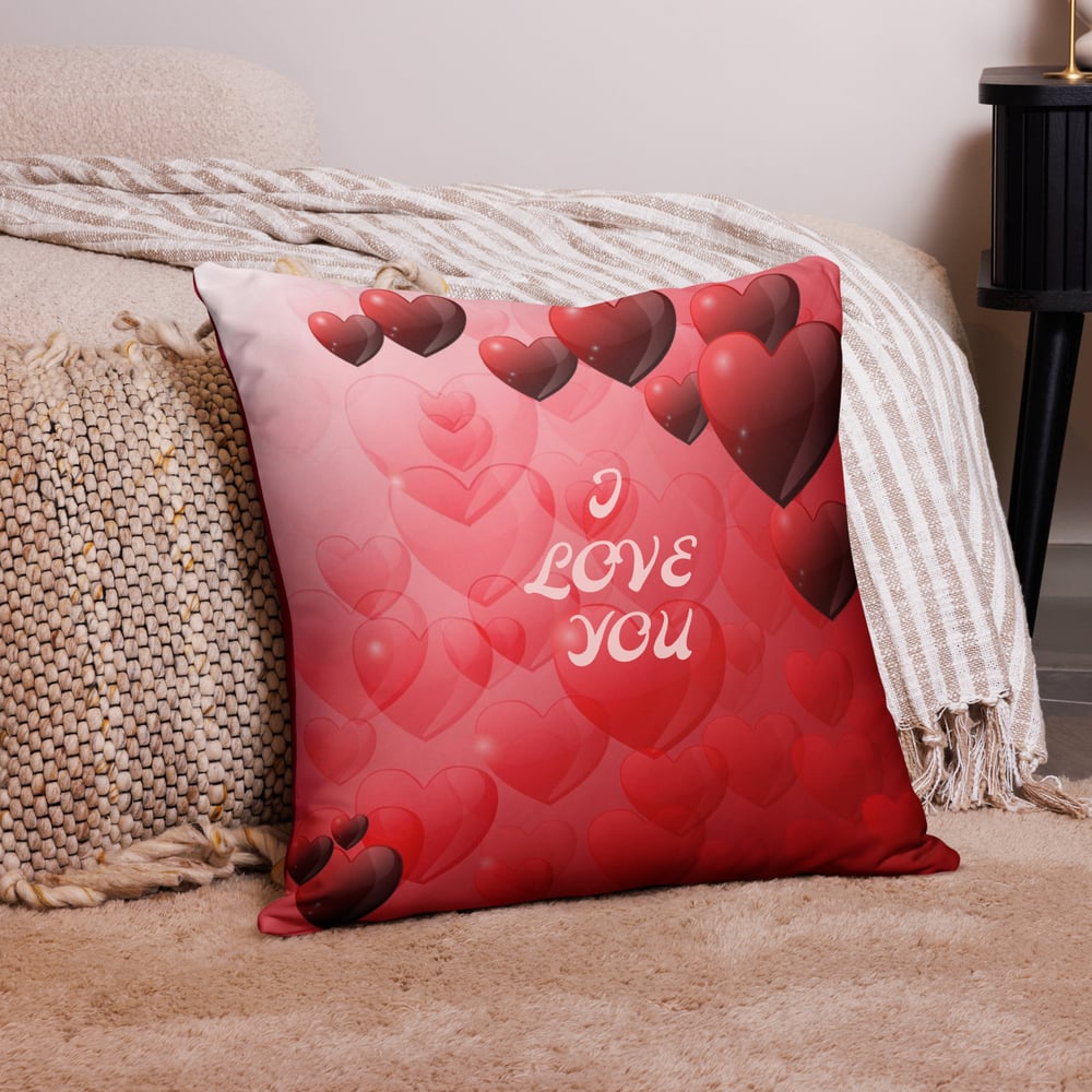 Image of I love you  Pillow
