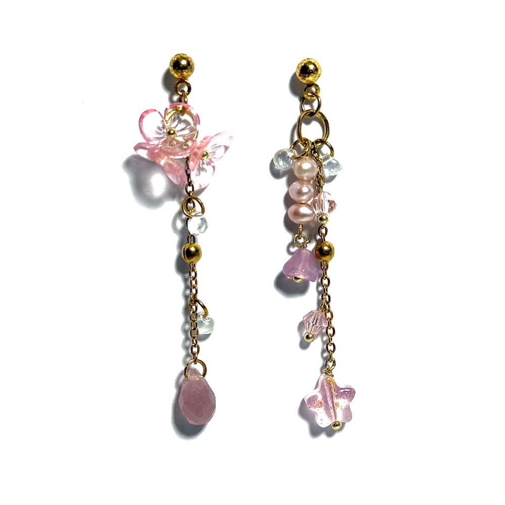 Image of Pink Petals Earrings