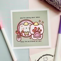 Image 3 of Doing Your Best Art Print