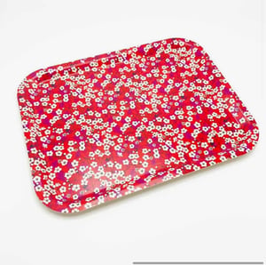 Image of Liberty Fabric Tray - Mitsi Red