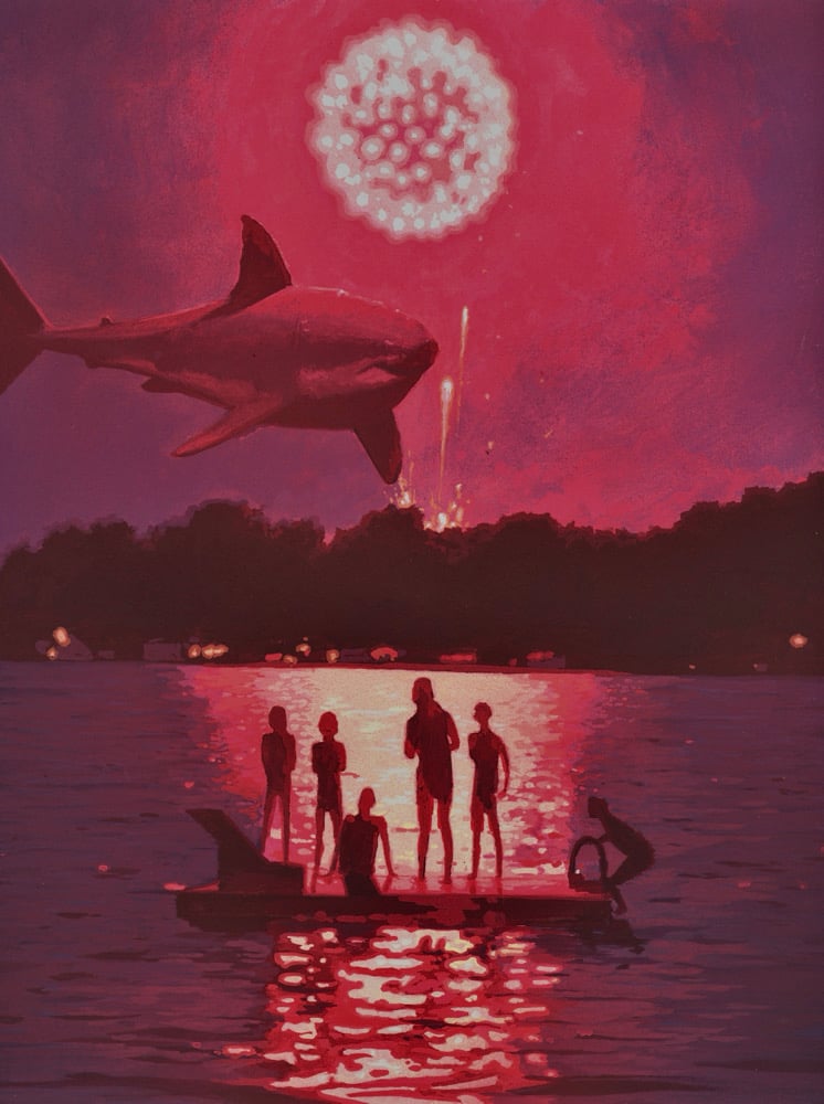 Image of -fires outside in the sky- (study) 