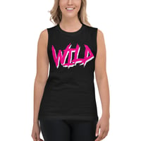 Image 1 of WILD Neon Pink Muscle Tank