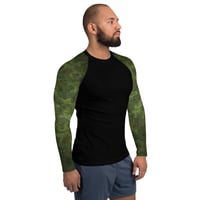 Image 2 of Enigma Camo Green Men's Rash Guard  