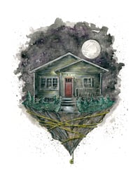 Barbarian House Original Painting (60% discount applied) 