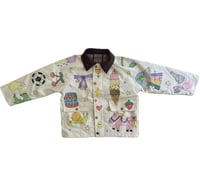 Image 1 of Custom Doodle Windbreaker Barn Jacket