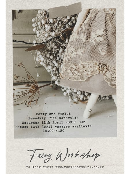 Image of Fairy workshop at Betty and Violet Sunday 12th