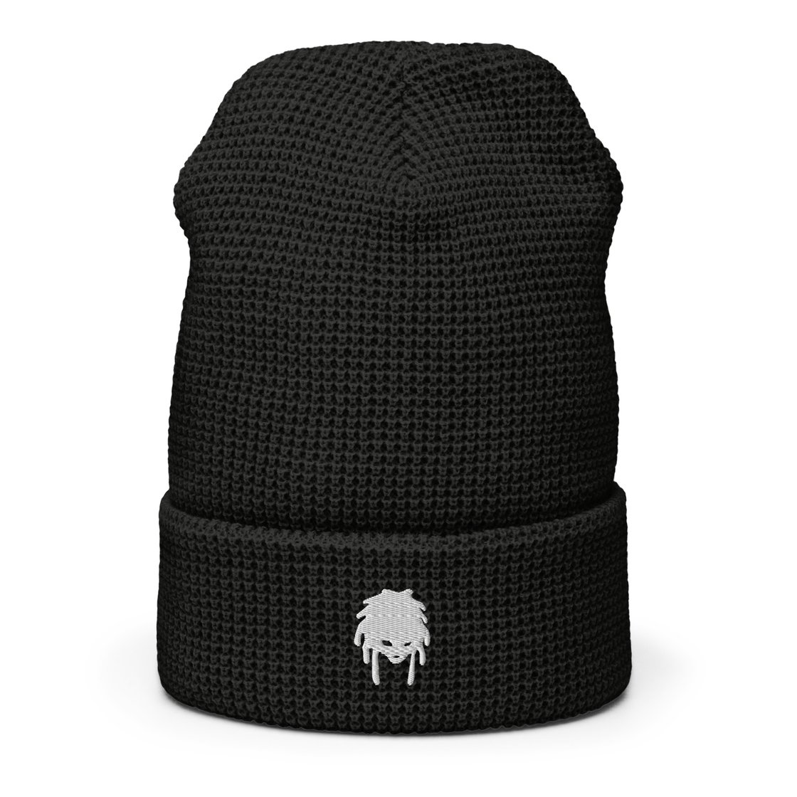 Image of MAH WHITE LOGO Waffle beanie