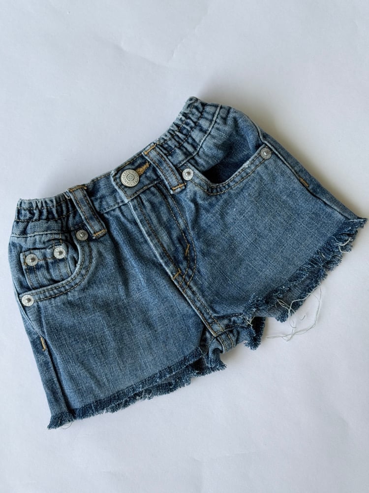 Image of Upcycled  526 Levi's Shorts Size 12 Months