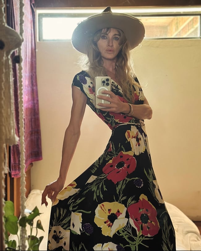 1930s poppy dress maxi cold rayon silk