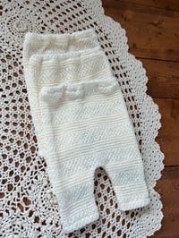 Image 3 of Cream Knit Newborn Pants